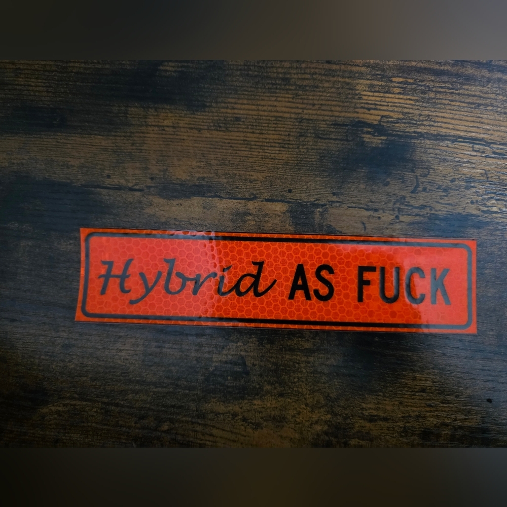 Orange Reflective Sticker